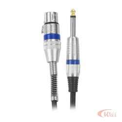 Cabo P10 Mono + Cannon Femea 5 Metros Performance Sound