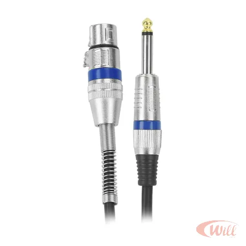 Cabo P10 Mono + Cannon Femea 5 Metros Performance Sound