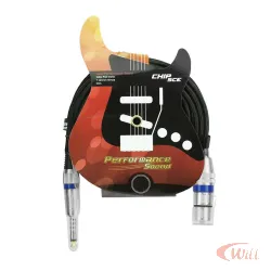 Cabo P10 Mono + Cannon Femea 5 Metros Performance Sound