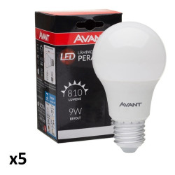 Lâmpada LED Bulbo 9W 6500k E27 RD810 Avant 05 Unidades