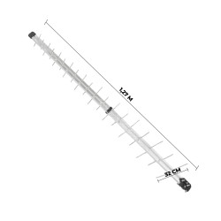 Antena Digital 38 Elem PROHD-1300 Caixa Proeletronic C Booster 40DB