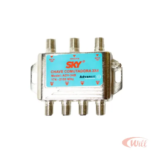Chave Comutadora 3x4 12040206 Advansat