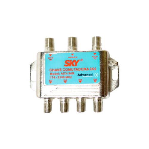 Chave Comutadora 3x4 12040206 Advansat Chave Comutadora 3x4 12040206 Advansat