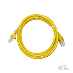 Cabo Patch Cord UTP Cat5e 1,5 Metro Amarelo