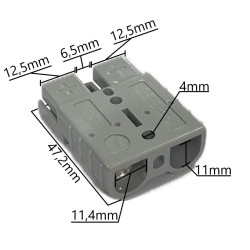 Conector Anderson Power 50A Cinza
