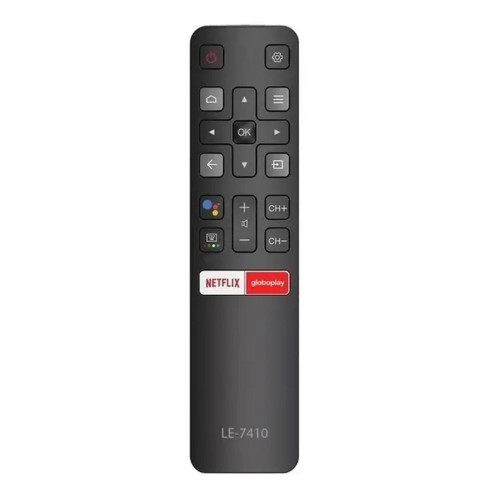 Controle Remoto TV Compátivel TCL Smart 4K LE-7410 Controle Remoto TV Compátivel TCL Smart 4K LE-7410