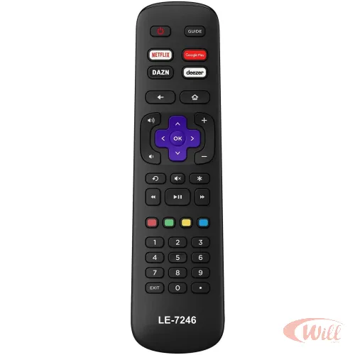 Controle Remoto Tv Compatível AOC Roku NETFLIX/DEEZER LE-7246 Controle Remoto Tv Compatível AOC Roku NETFLIX/DEEZER LE-7246