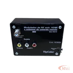 Modulador Hdmi Para RF Com Extensor de Controle Vipcolor