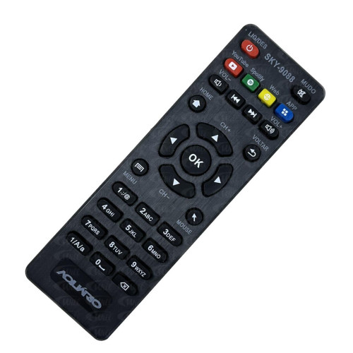 Controle Remoto Receptor Compatível TV Box Aquario SKY-9088