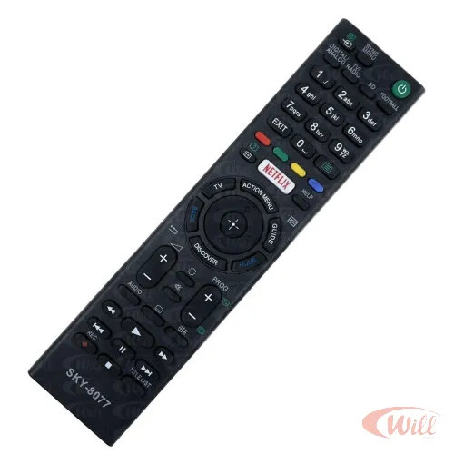 Controle Remoto TV Compátivel Sony 8077 Controle Remoto TV Compátivel Sony 8077