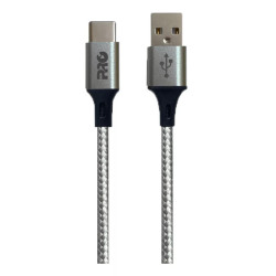 Cabo USB A x Tipo C Turbo 3.0 3A 1,5 Metro CAUSB-150C Proeletronic