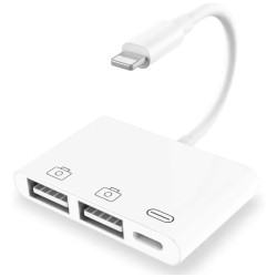 Adaptador Lightning Para 2 Usb + Usb C ZJT-30100