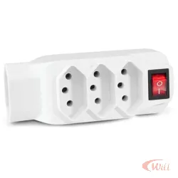 Adaptador L De Energia 4 Tomadas SL6013