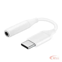 Cabo Adaptador USB-C Para Fone de Ouvido Branco CBO-7583