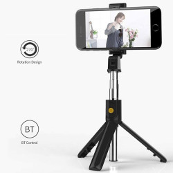 Bastão de Selfie Tripe Controle Bluetooth Q07