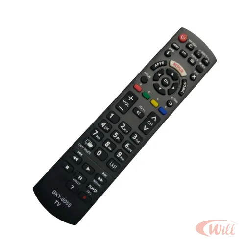 Controle Remoto TV Compatível Panasonic c/ Netflix e Apps SKY-8058