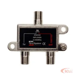 Diplexer VHF UHF + Satelite Telesystem