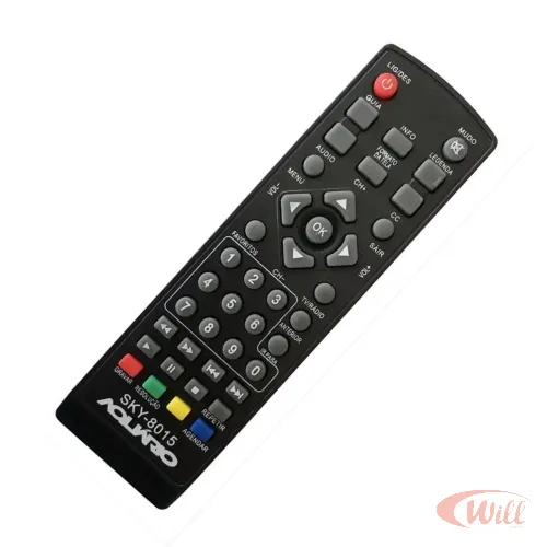 Controle Remoto Conversor Compatível Aquário Digital SKY-8015 Controle Remoto Conversor Compatível Aquário Digital SKY-8015
