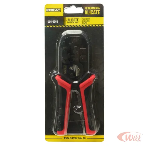 Alicate de Crimpar RJ 11 RJ45 Sc-568 Kokay Alicate de Crimpar RJ 11 RJ45 Sc-568 Kokay