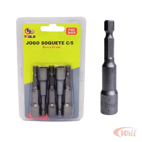 Bits Soquete 8mm x 65mm FBG-3103 Bits Soquete 8mm x 65mm FBG-3103