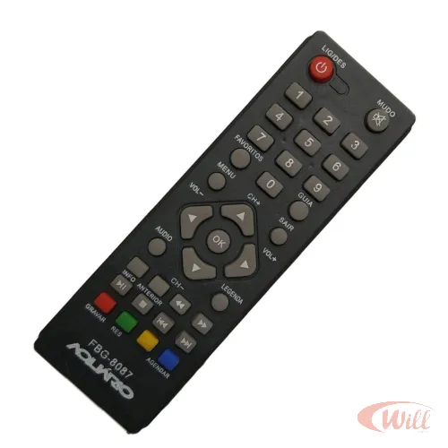 Controle Remoto Receptor Compatível TV Box Aquario Fbg 8087