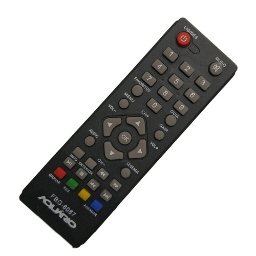Controle Remoto Receptor Compatível TV Box Aquario Fbg 8087