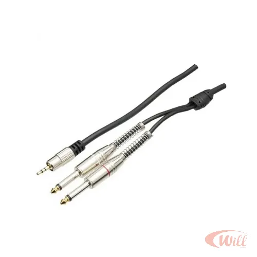Cabo P2 ST x 2 P10 Mono 1,8 Metro Profissional Dourado MXT
