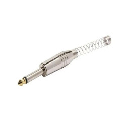 Plug P10 Mono Metal Com Mola Espiral Ponta Dourada 64.1.509