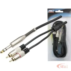 Cabo P10 ST x 2 Plug Rca 1,8 Metro 8.1.634 Mxt
