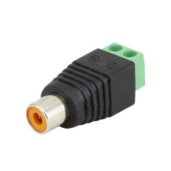 Adaptador Borne x Plug Rca Femea