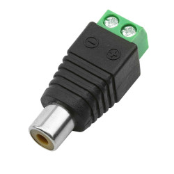 Adaptador Borne x Plug Rca Femea