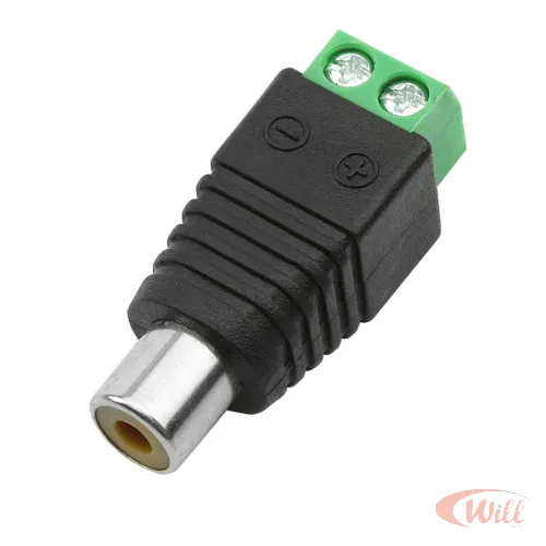 Adaptador Borne x Plug Rca Femea