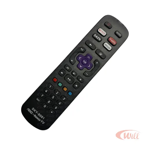 Controle Remoto TV Compatível AOC SMART ROKU FBG 9091 Controle Remoto TV Compatível AOC SMART ROKU FBG 9091