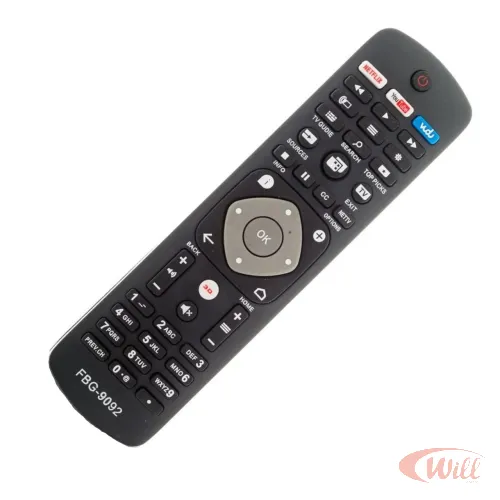 Controle Remoto Tv Compatível Philips Smart Led Fbg 9092 Controle Remoto Tv Compatível Philips Smart Led Fbg 9092