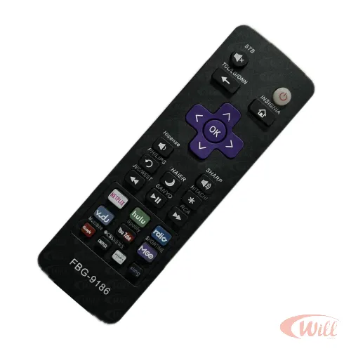 Controle Remoto Tv Compatível Universal Smart + Tv Box Roku Express Fbg-9186