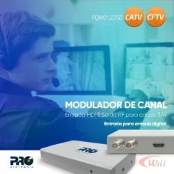 Modulador Hdmi para Canal 3/4 Pqmo-2250 Proeletronic