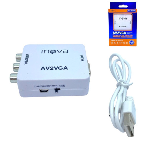 Conversor AV para VGA ZJT-50006 Conversor AV para VGA ZJT-50006