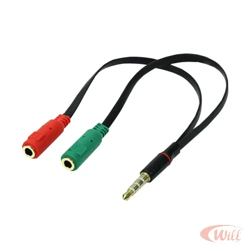 Cabo P3 Macho Estereo x 2 P2 Femea Preto Cabo P3 Macho Estereo x 2 P2 Femea Preto