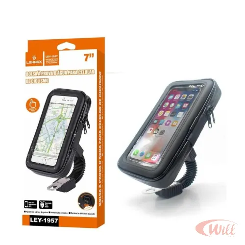 Suporte Case Smartphone Celular Moto e Bicicleta LEY-1957 Suporte Case Smartphone Celular Moto e Bicicleta LEY-1957