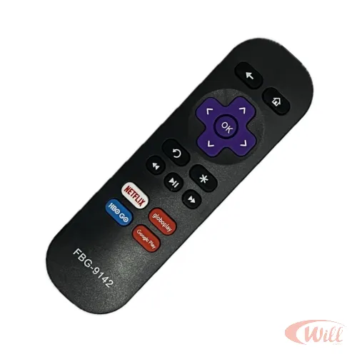 Controle Remoto Tv Compatível Roku Tv Express Botão Netflix Hbo Go Fbg 9142 Controle Remoto Tv Compatível Roku Tv Express Botão Netflix Hbo Go Fbg 9142