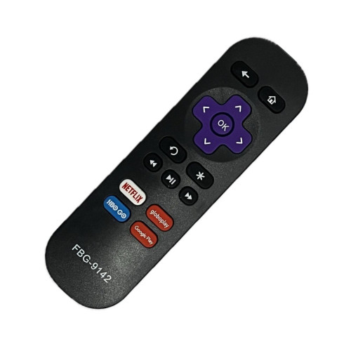Controle Remoto Tv Compatível Roku Tv Express Botão Netflix Hbo Go Fbg 9142 Controle Remoto Tv Compatível Roku Tv Express Botão Netflix Hbo Go Fbg 9142
