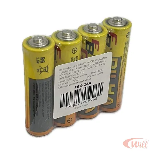 Pilha AA Comum FBG-2AA Pilha AA Comum FBG-2AA