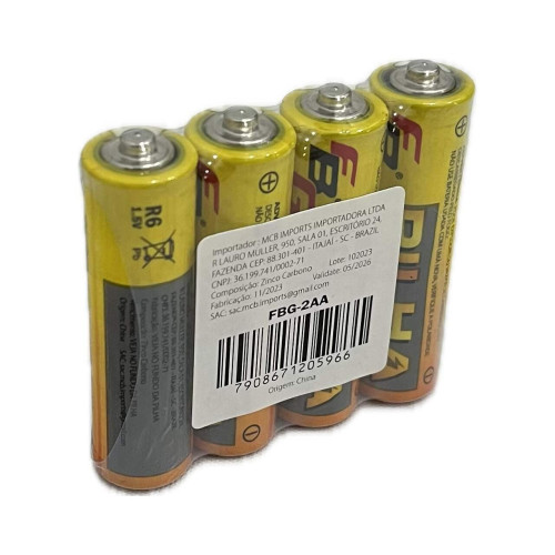 Pilha AA Comum FBG-2AA Pilha AA Comum FBG-2AA