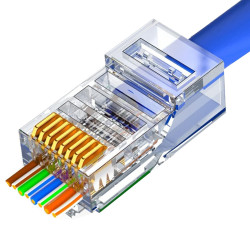 Plug Modular RJ45 8x8 Cat5 EZ PASS