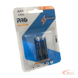Pilha AAA Alcalina LR03 Blister 2UN PQPA-AAA2 Proeletronic