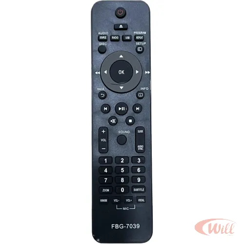 Controle Remoto Home Theater Compatível Philips Fbg 7039