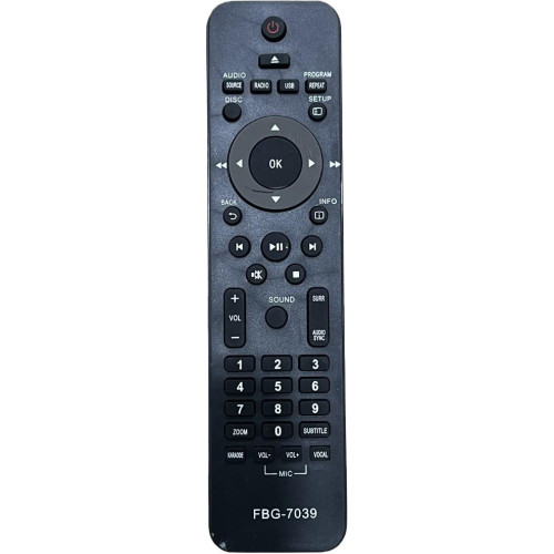 Controle Remoto Home Theater Compatível Philips Fbg 7039 Controle Remoto Home Theater Compatível Philips Fbg 7039