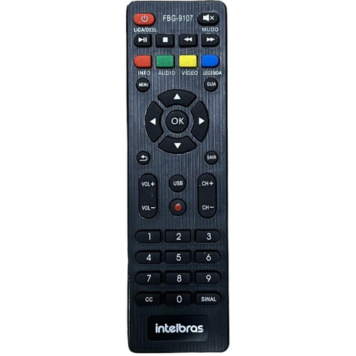 Controle Remoto Conversor Compatível Intelbras Digital Fbg 9107 Controle Remoto Conversor Compatível Intelbras Digital Fbg 9107
