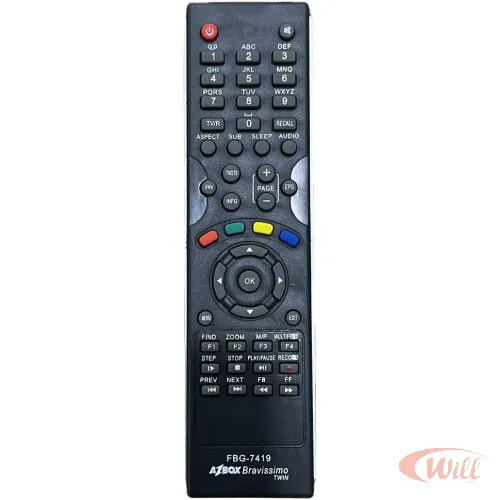 Controle Remoto Receptor Compatível Az Box Bravíssimo Twin Fbg 7419 Controle Remoto Receptor Compatível Az Box Bravíssimo Twin Fbg 7419