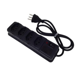 Filtro Linha 4 Tomadas Protetor Elétrico Fusível Bivolt